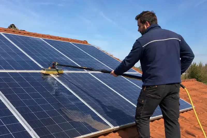 Nettoyage et entretien de panneaux solaires à Matemale